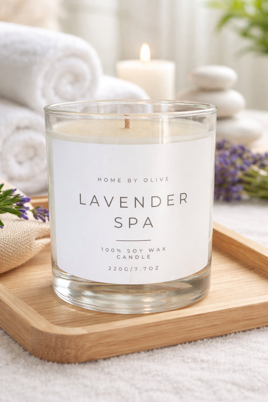 Lavender Spa Candle - Home By Olive